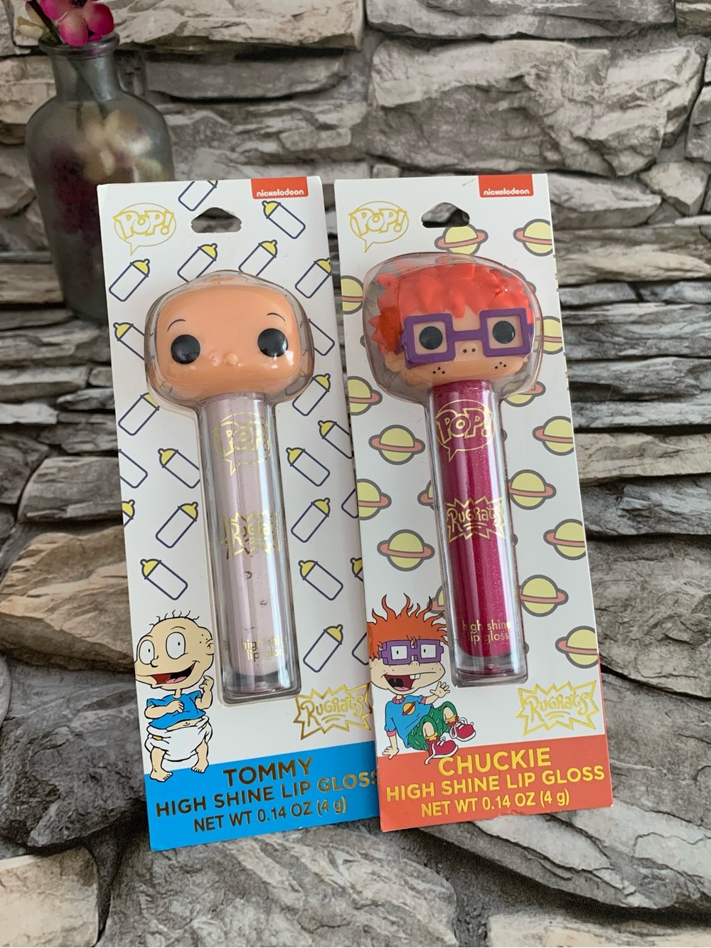 Rugrats Funko Pop Tommy Chuckie Pickles High Shine Lip Gloss Set Pair Bundle New